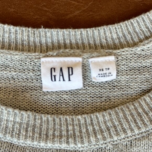 Gap Stripe Crew Neck Short Sleeve Sweater - Picture 8 of 9
